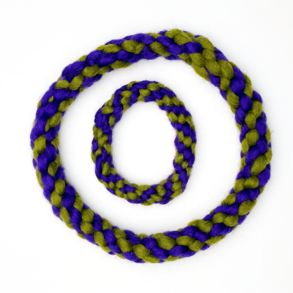 Rope Ring Dog Toy, Purple/Green